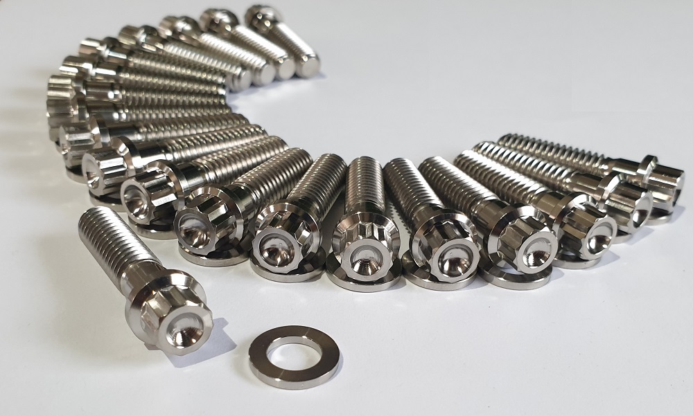 40PC 5/16-UNC X 1 1/4' TITANIUM BEADLOCK 12PT BOLT KIT