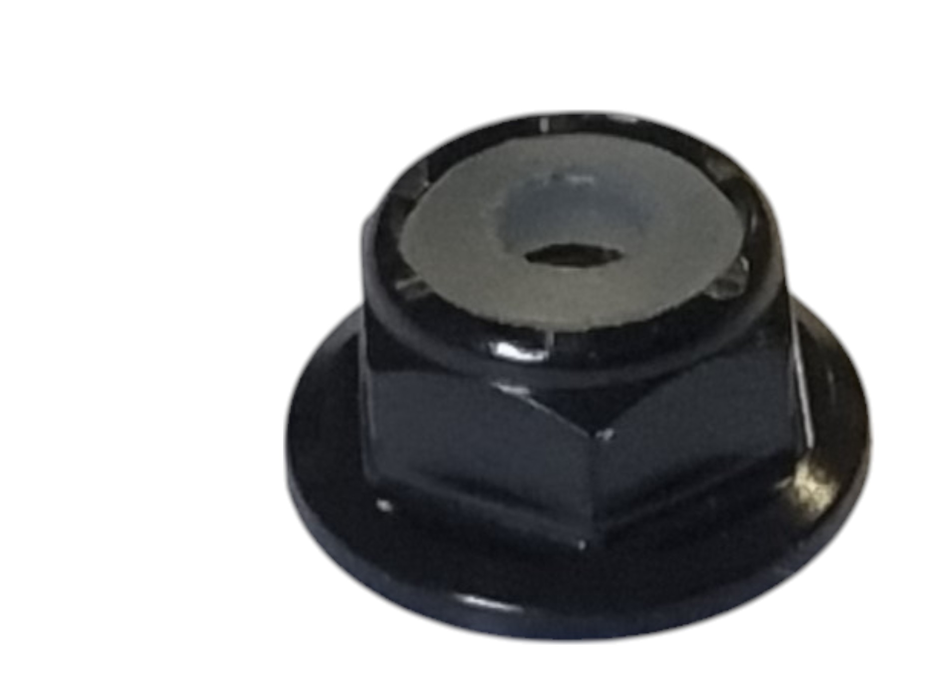 M4X0.8 BLACK THREAD PITCH TITANIUM FLANGE HEX NYLOCK NUT GRADE 5
