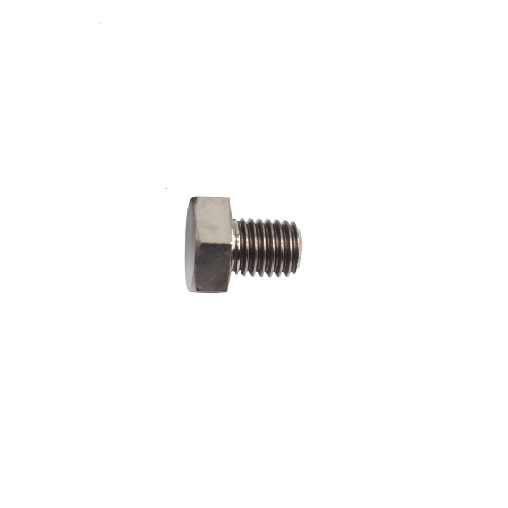 M6X10MM 1.0 THREAD PITCH TITANIUM DIN 933 HEX HEAD BOLT GRADE 5