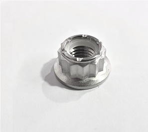 3/8 UNC TITANIUM 12 POINT NYLOCK NUT GRADE 5