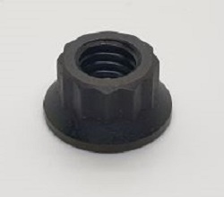 1/4 UNC BLACK TITANIUM 12 POINT NUT GRADE 5